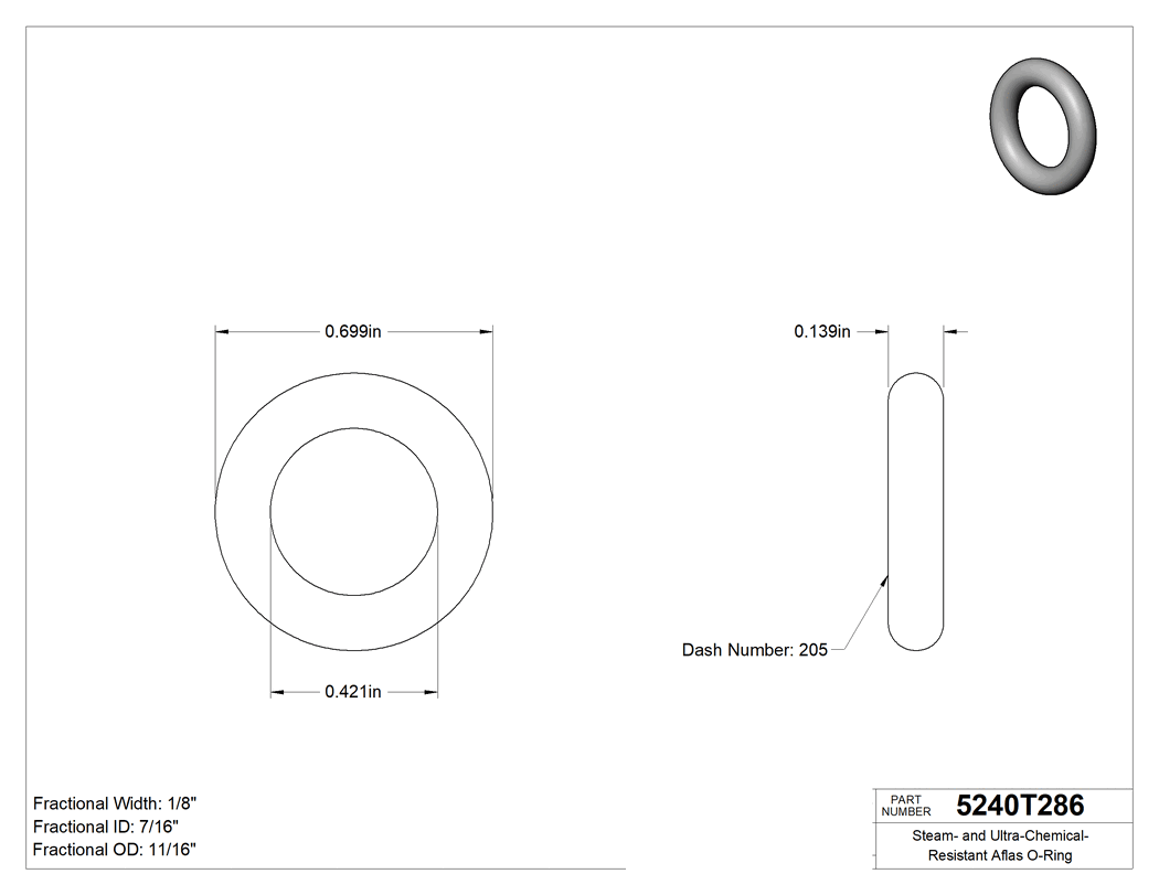 Technical drawing - 5240T286